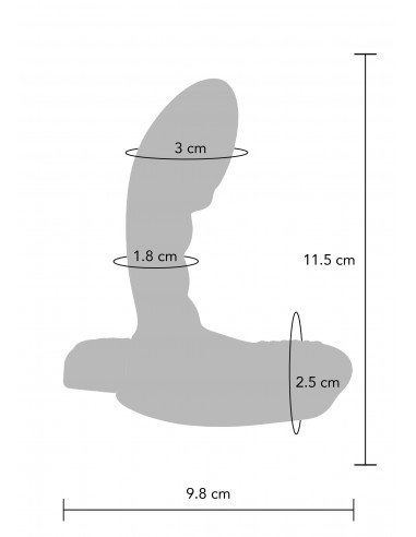 Plug anale vibrante Remoto The Heroic...