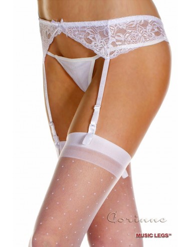reggicalze con fiocco e perizoma UNICA