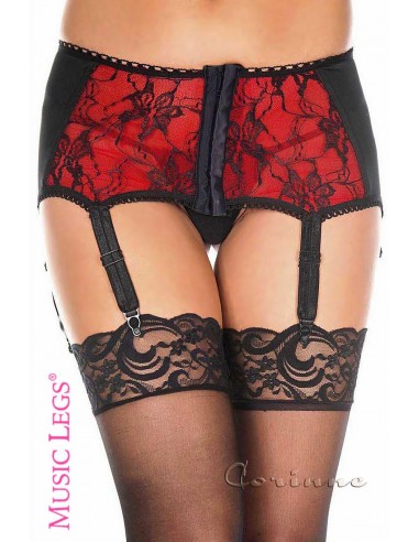 Reggicalze con inserti in pizzo e...