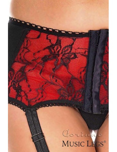 Reggicalze con inserti in pizzo e...