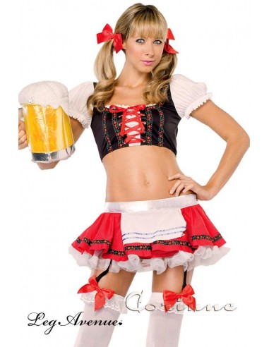 Costume ragazza bavarese 2 pezzi. M/L