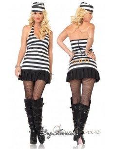 costume da detenuta 3 pz M/L