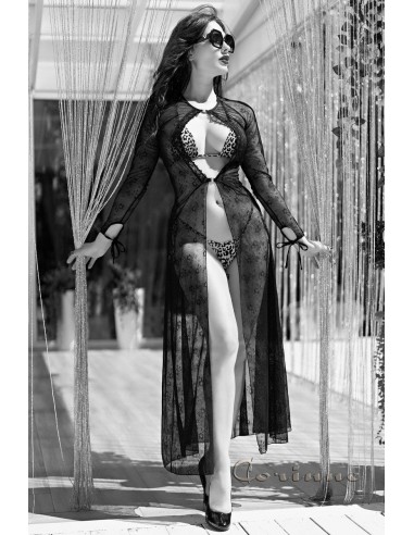 Mini bikini leopardato 3 pezzi con...