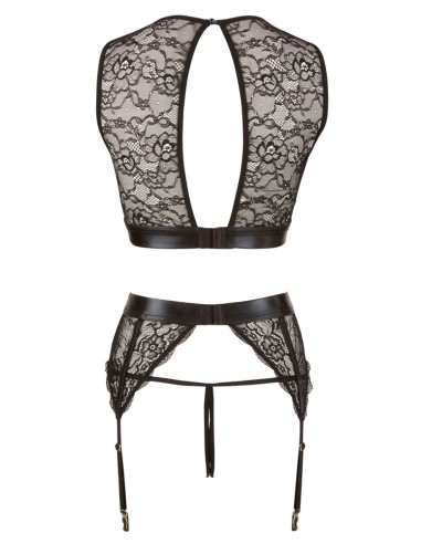 guepiere + top in pelle Suspender Set L