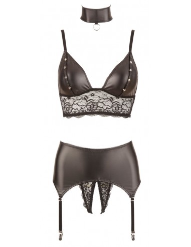 guepiere + reggiseno Suspender Set L