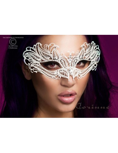maschera filigranata con strass.
