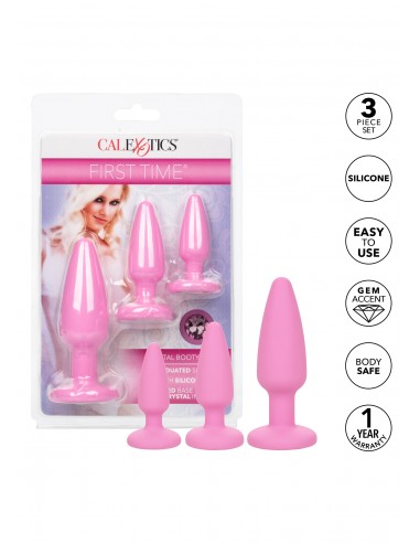 set da 3 plug gioiello Crystal Booty Kit