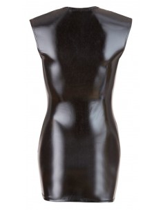 mini abito lucido nero L 2